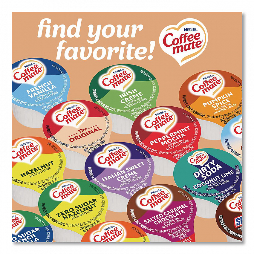 Bulk Liquid Coffee Creamer, Vanilla Caramel, 0.38 oz Mini Cups, 180/Carton (63338CT)