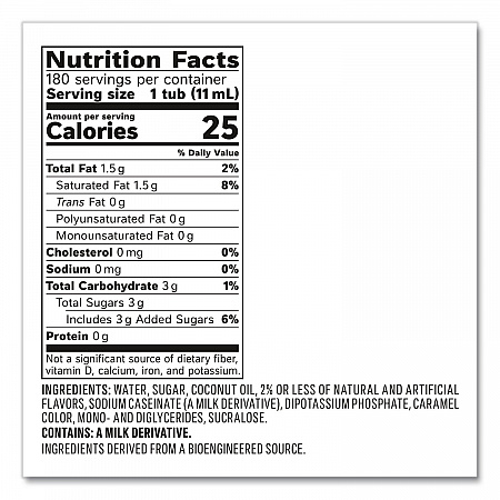 Bulk Liquid Coffee Creamer, Vanilla Caramel, 0.38 oz Mini Cups, 180/Carton (63338CT)