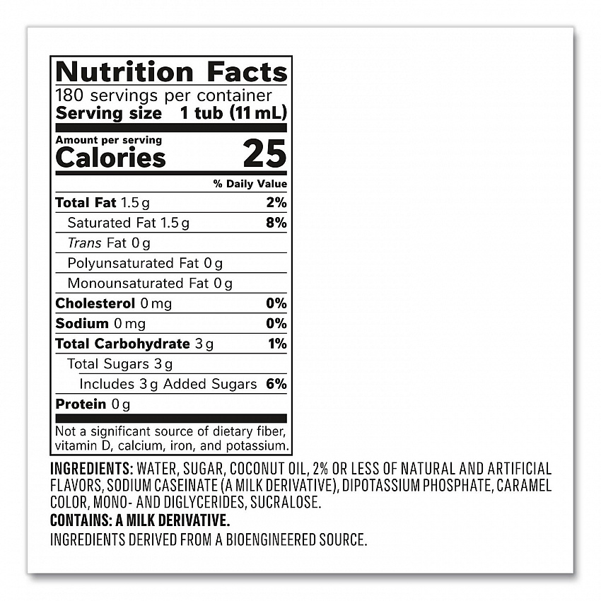 Bulk Liquid Coffee Creamer, Vanilla Caramel, 0.38 oz Mini Cups, 180/Carton (63338CT)