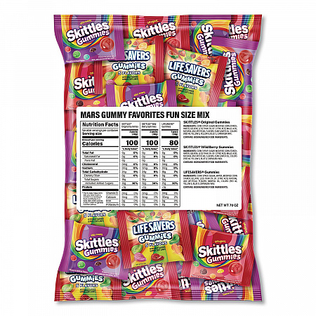 Gummy Favorites Fun Size Mix, 70 oz Bag (22002591)