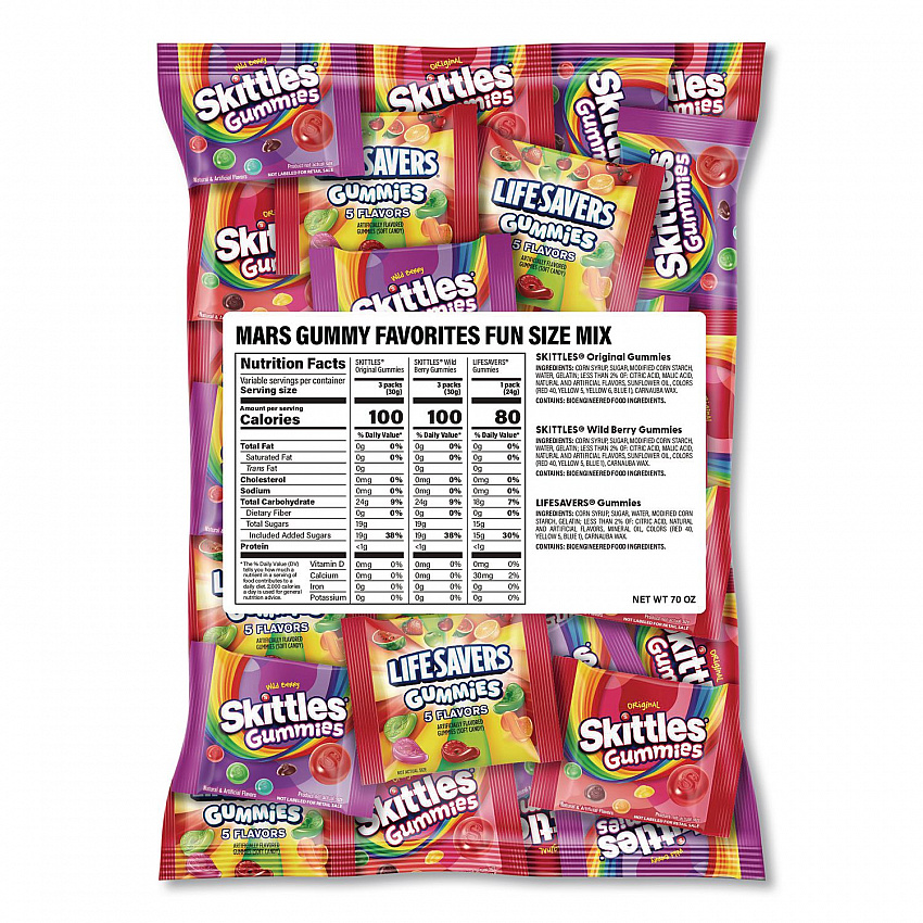 Gummy Favorites Fun Size Mix, 70 oz Bag (22002591)