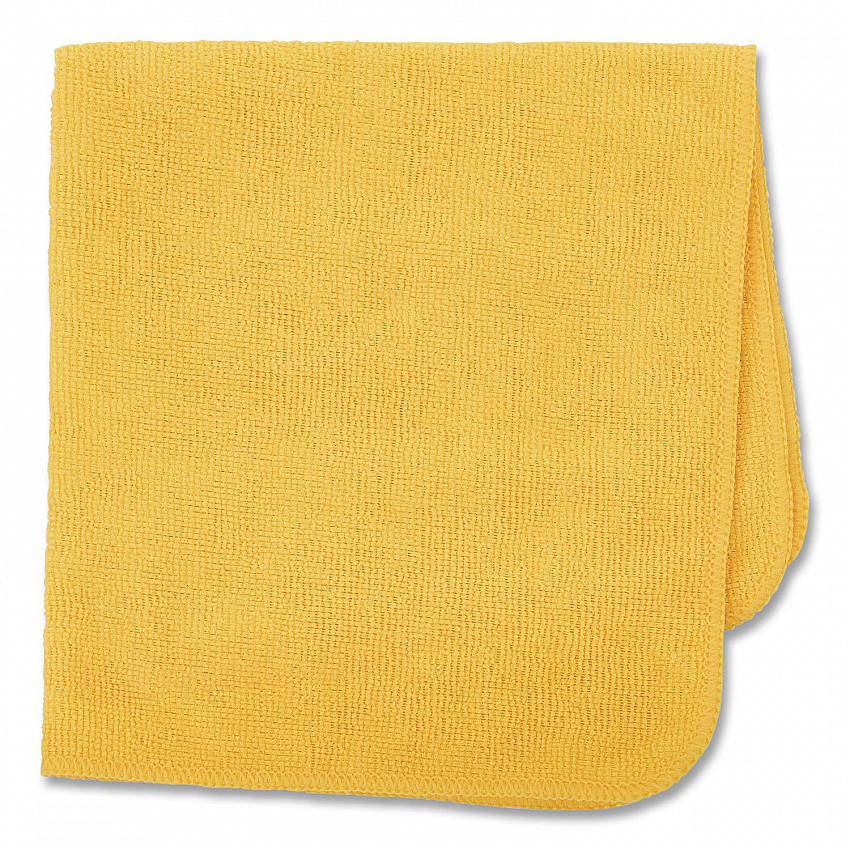 Microfiber Cleaning Cloths, 16 x 16, Yellow, 24/Pack (1820584)
