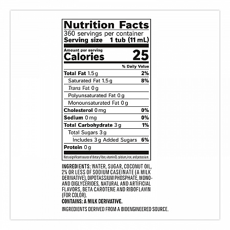 Liquid Coffee Creamer, French Vanilla, 0.38 oz Mini Cups, 360/Carton (48978)