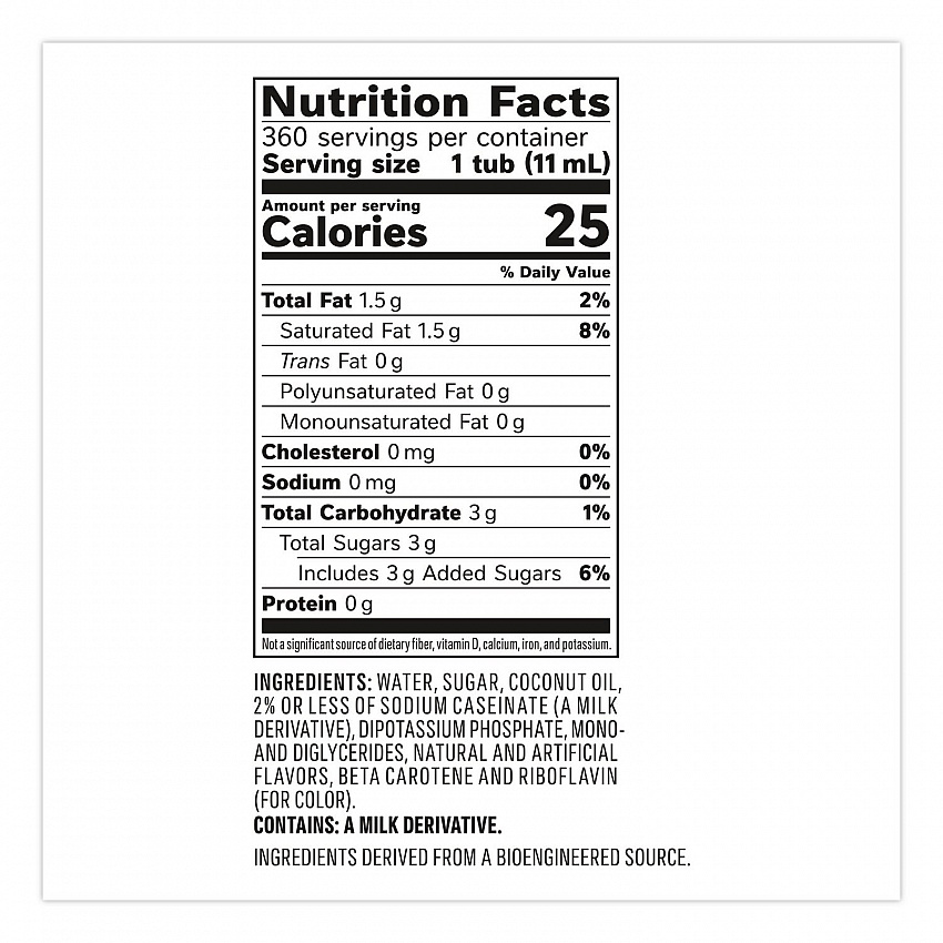 Liquid Coffee Creamer, French Vanilla, 0.38 oz Mini Cups, 360/Carton (48978)