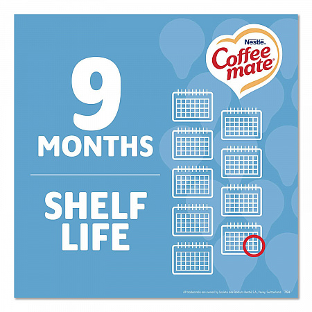 Liquid Coffee Creamer, French Vanilla, 0.38 oz Mini Cups, 360/Carton (48978)