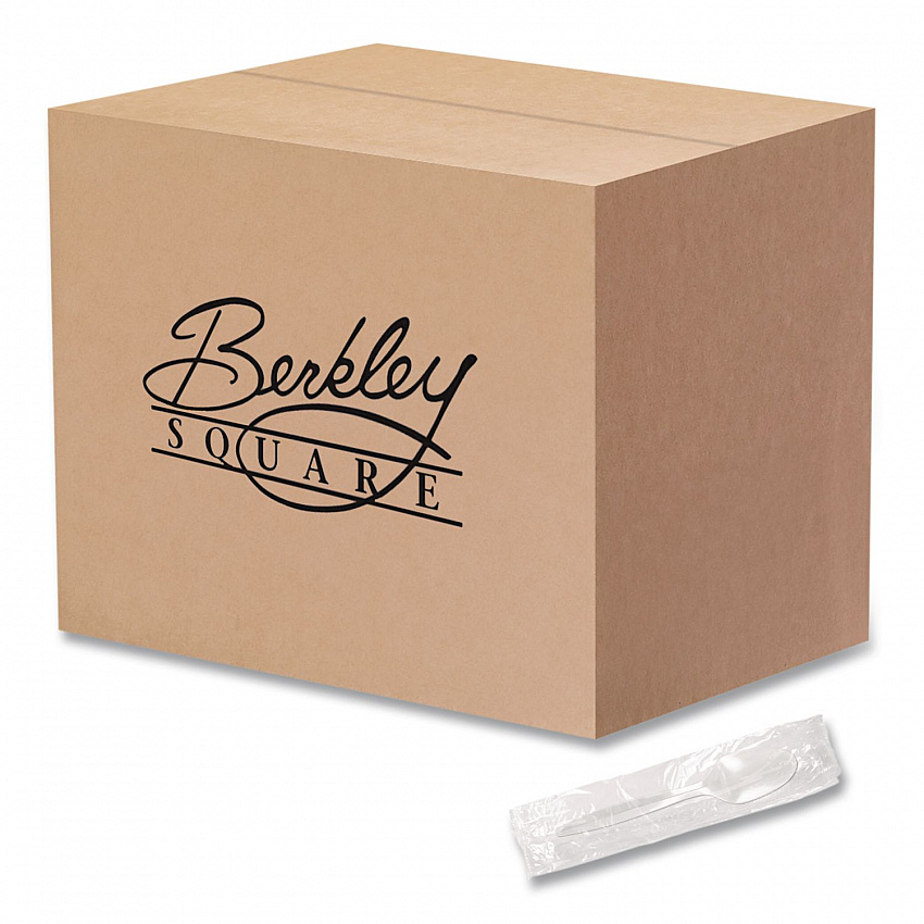 Individually Wrapped Mediumweight Cutlery, Spoon, Plastic, White, 1,000/Carton (1103000)