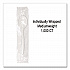 Individually Wrapped Mediumweight Cutlery, Soup Spoon, Plastic, White, 1,000/Carton (1104000)