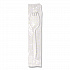 Individually Wrapped Mediumweight Cutlery, Spork, Plastic, White, 1,000/Carton (1105000)