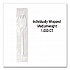 Individually Wrapped Mediumweight Cutlery, Spork, Plastic, White, 1,000/Carton (1105000)