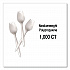 Mediumweight Polypropylene Cutlery, Spork, Plastic, White, 1,000/Carton (1015000)