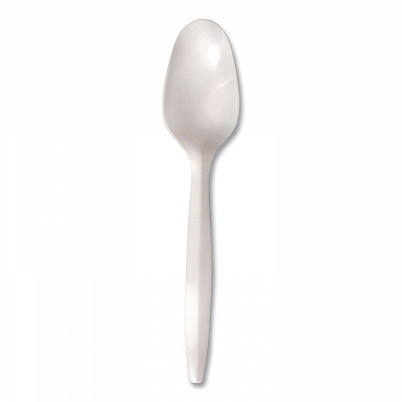 Mediumweight Polypropylene Cutlery, Spoon, Plastic, White, 1,000/Carton (1013000)