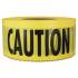 Empire Caution Barricade Tape, "CAUTION" Text, 3" x 1,000 ft, Yellow/Black (711001)