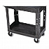 BRUTE Heavy-Duty Utility Cart with Lipped Shelves, Plastic, 2 Shelves, 500 lb Capacity, 17.13