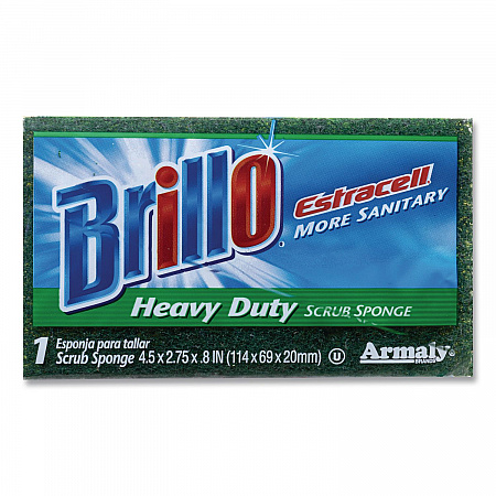 Estracell Heavy Duty Scrub Sponge, 4.9 x 2.9, 0.8