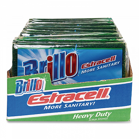 Estracell Heavy Duty Scrub Sponge, 4.9 x 2.9, 0.8