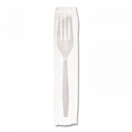 Elegant Dinnerware Heavyweight Cutlery Assortment, Heavyweight, (120) Forks/(80) Spoons/(40) Knives, Plastic, White, 240/Box (90191)