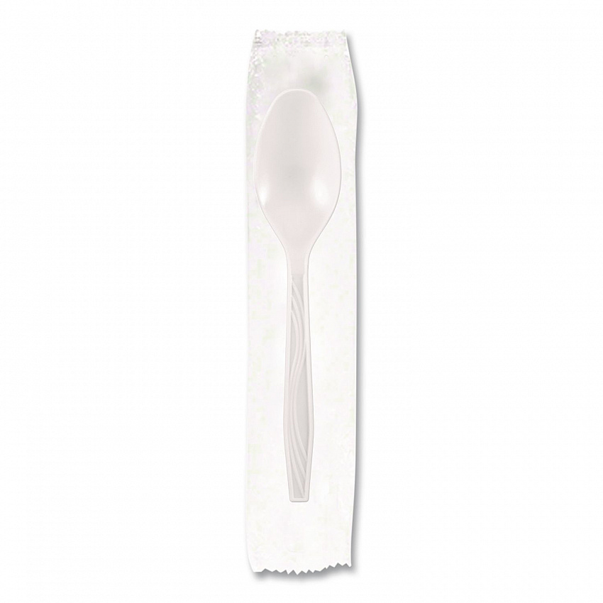 Elegant Dinnerware Heavyweight Cutlery Assortment, Heavyweight, (120) Forks/(80) Spoons/(40) Knives, Plastic, White, 240/Box (90191)