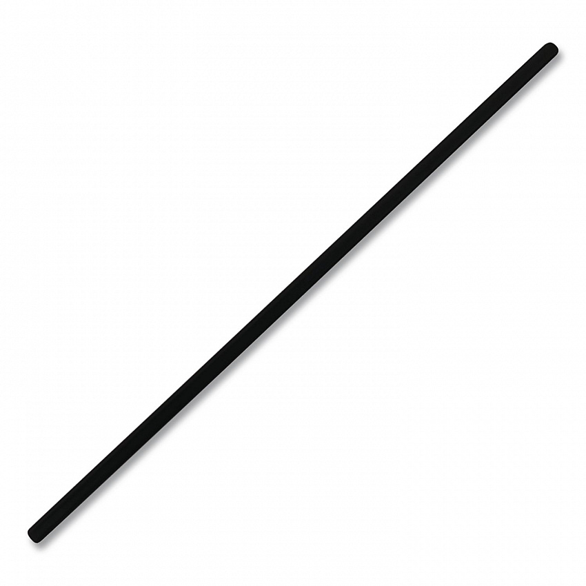 Unwrapped Round Stirrers, 7.75", Polypropylene, Black, 500/Pack (1241207)