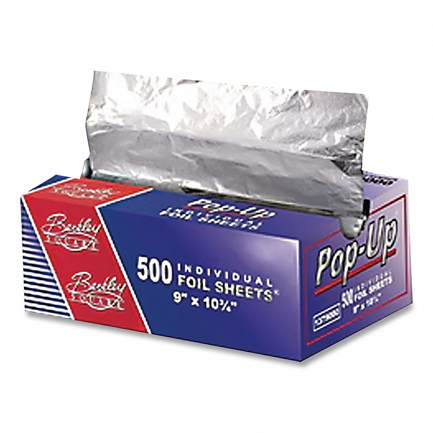Pop-Up Aluminum Foil, 9 x 10.75, 500/Pack, 6 Packs/Carton (1379000)