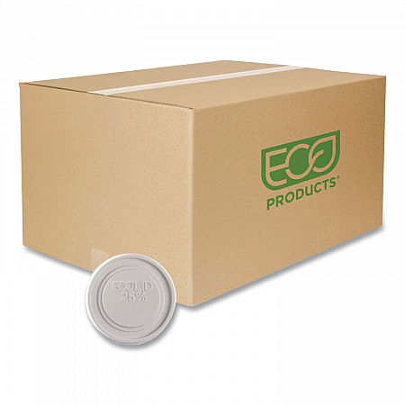 Evolution World EcoLid 25% Recycled Food Container Lid, Fits 12 to 32 oz Containers, White, Plastic, 500/Carton (EPBRSCLIDL)