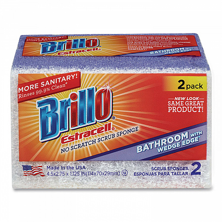 Estracell Bathroom Sponge, 4.5 x 2.75, 1.12
