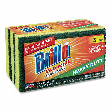 Estracell Heavy Duty Scrub Sponge, 4.5 x 2.75, 0.8