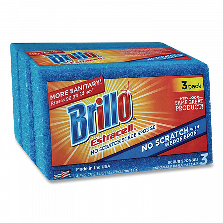 Estracell No Scratch Kitchen Sponges, 4.5 x 2.75, 1