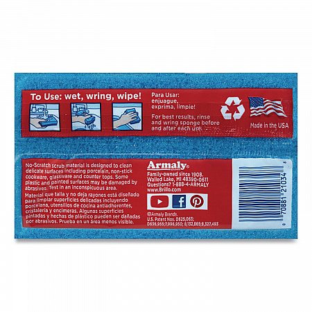 Estracell No Scratch Kitchen Sponges, 4.5 x 2.75, 1