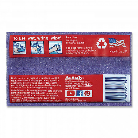 Estracell Scrub Sponge Variety Pack, 1 Bath, 2 Kitchen, 4.5 x 2.75, 1.12