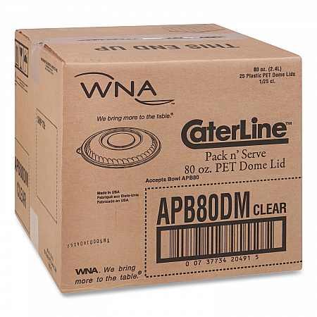 Caterline Pack n' Serve Plastic Lids, Dome Lid, 10