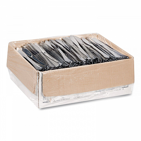 Heavyweight Plastic Knives, Reflections Design, Silver, 600/Carton (630155)