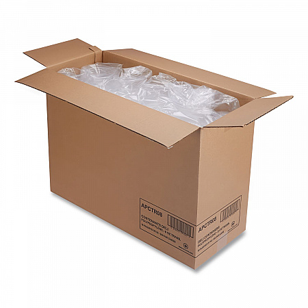 Deli Containers, 8 oz, Clear, Plastic, 50/Pack, 10 Pack/Carton (APCTR08)