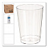 Classic Crystal Plastic Tumblers, 10 oz, Clear, Fluted, Tall, 20/Pack, 12 Packs/Carton (CC10240)