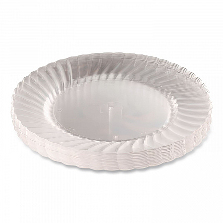 Classicware Plastic Dinnerware Plates, 10.25