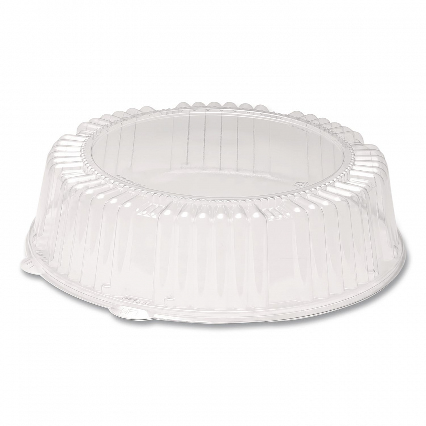 Caterline Dome Lids, 12" Diameter x 2.75" h, Clear, Plastic, 25/Carton (A12PETDM)