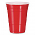 SOLO Party Plastic Cold Drink Cups, 16 oz, Red, 50/Bag, 20 Bags/Carton (P16R)