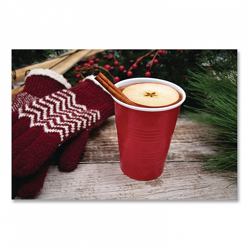 SOLO Party Plastic Cold Drink Cups, 16 oz, Red, 24/Pack, 25 Packs/Carton (Y16250001)