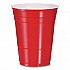 SOLO Party Plastic Cold Drink Cups, 16 oz, Red, 50/Pack (P16RPK)