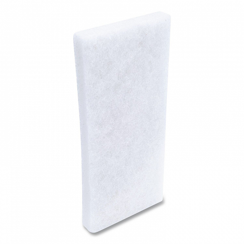 Fine Grade Utility Pad, 4.62 x 10, White, 10/Carton (401B)