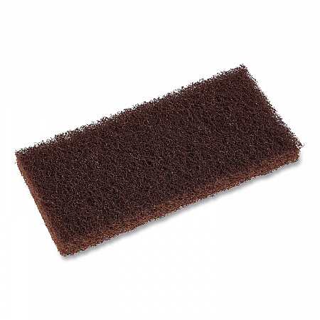 Heavy-Duty Utility Pad, 4.62 x 10, Brown, 10/Carton (403B)