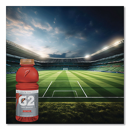 G2 Perform 02 Low-Calorie Thirst Quencher, Fruit Punch, 20 oz Bottle, 24/Carton (04053)