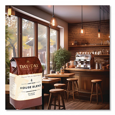 100% Pure Coffee, House Blend, Ground, 28 oz Bag, 3/Pack (33750)