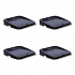 Ice Tote Lid, Black, 4/Carton (9F73BLA)