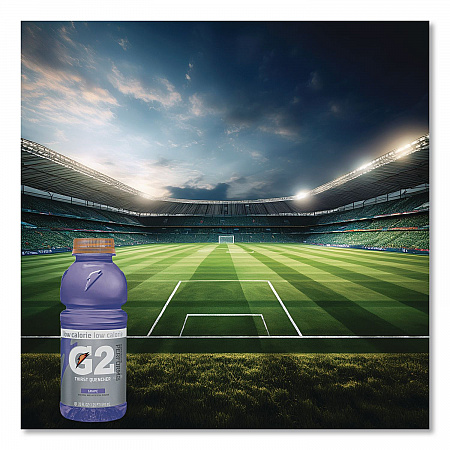 G2 Perform 02 Low-Calorie Thirst Quencher, Grape, 20 oz Bottle, 24/Carton (04060)