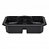 Cleaning Caddy, Compatible with Full Size and Compact Housekeeping Carts, Plastic, Black, 6/Carton (2202586)