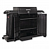 Housekeeping Cart with Hood and Doors, Plastic, 4 Shelves,1 Bin, 24.4 x 62.4 x 56.9, Black (2202587)