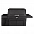 Housekeeping Cart with Hood and Doors, Plastic, 4 Shelves,1 Bin, 24.4 x 62.4 x 56.9, Black (2202587)