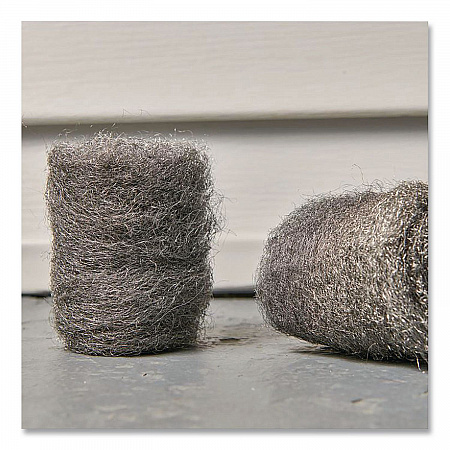 Strip and Shine Steel Wool Balls, 2.5 x 2, Gray, 6 Balls/Box, 24 Boxes/Carton (23306)