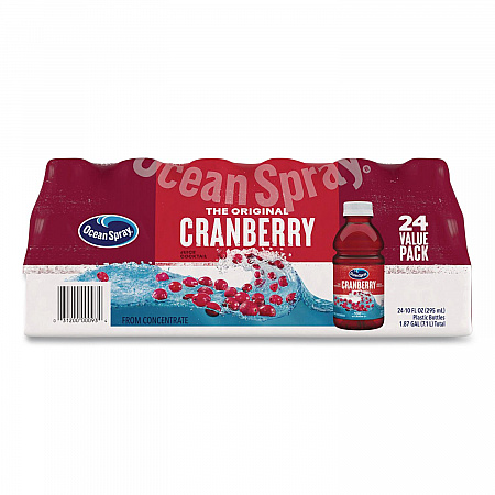 Cranberry Juice Cocktail, Cranberry, 10 oz Bottle, 24/Carton (22002661)