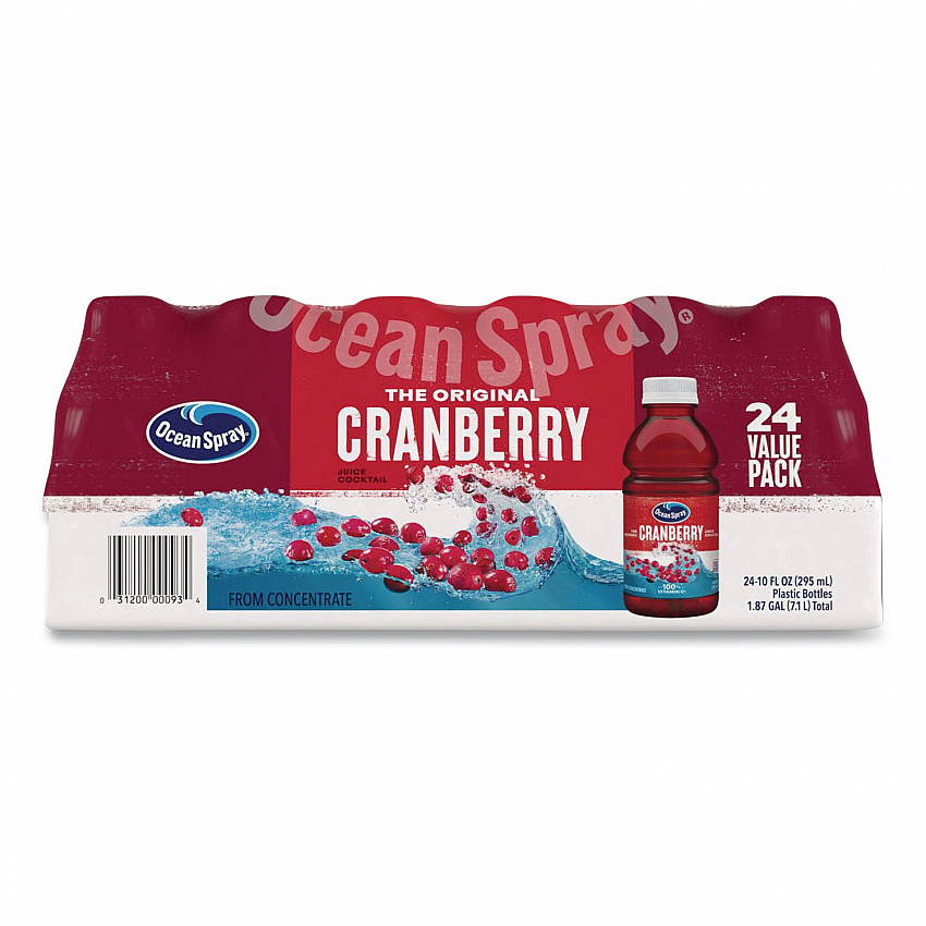 Cranberry Juice Cocktail, Cranberry, 10 oz Bottle, 24/Carton (22002661)